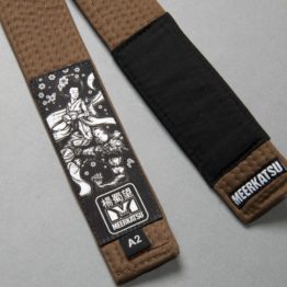 Meerkatsu Heavenly Obi, Brazilian Jiu-Jitsu Belt - Brown